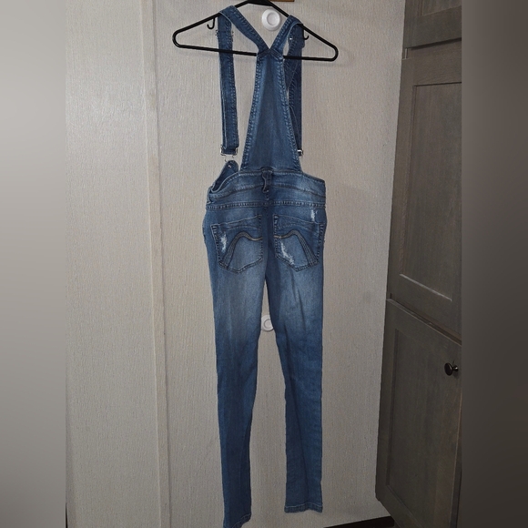 #### BLUE ASPHALT RIPPED SKINNY JEANS OVERALL - Picture 4 of 6